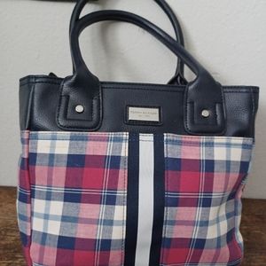 Tommy Hilfiger Red, White & Blue Fabric Purse EUC